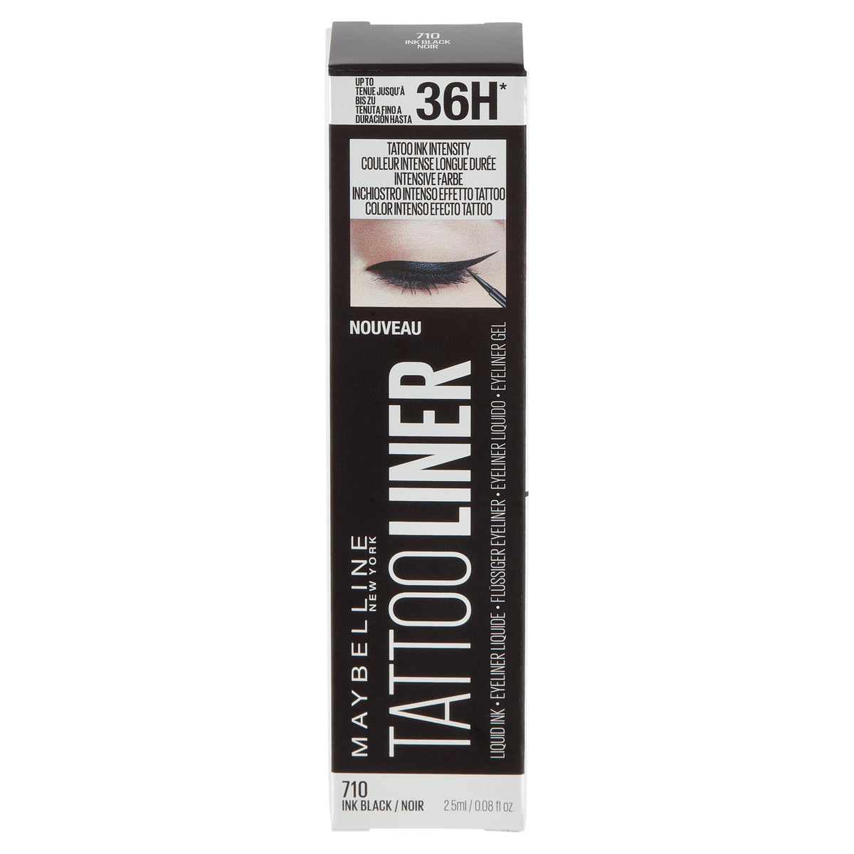 Maybelline New York Eyeliner Tattoo Liner Liquid Ink, A Lunga Tenuta, Nero (25558771)