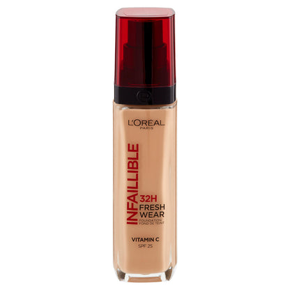 L'Oréal Paris Fondotinta Liquido Infaillible 32H Fresh Wear a Lunga Tenuta SPF25, Cool 140 30 ml (25531858)