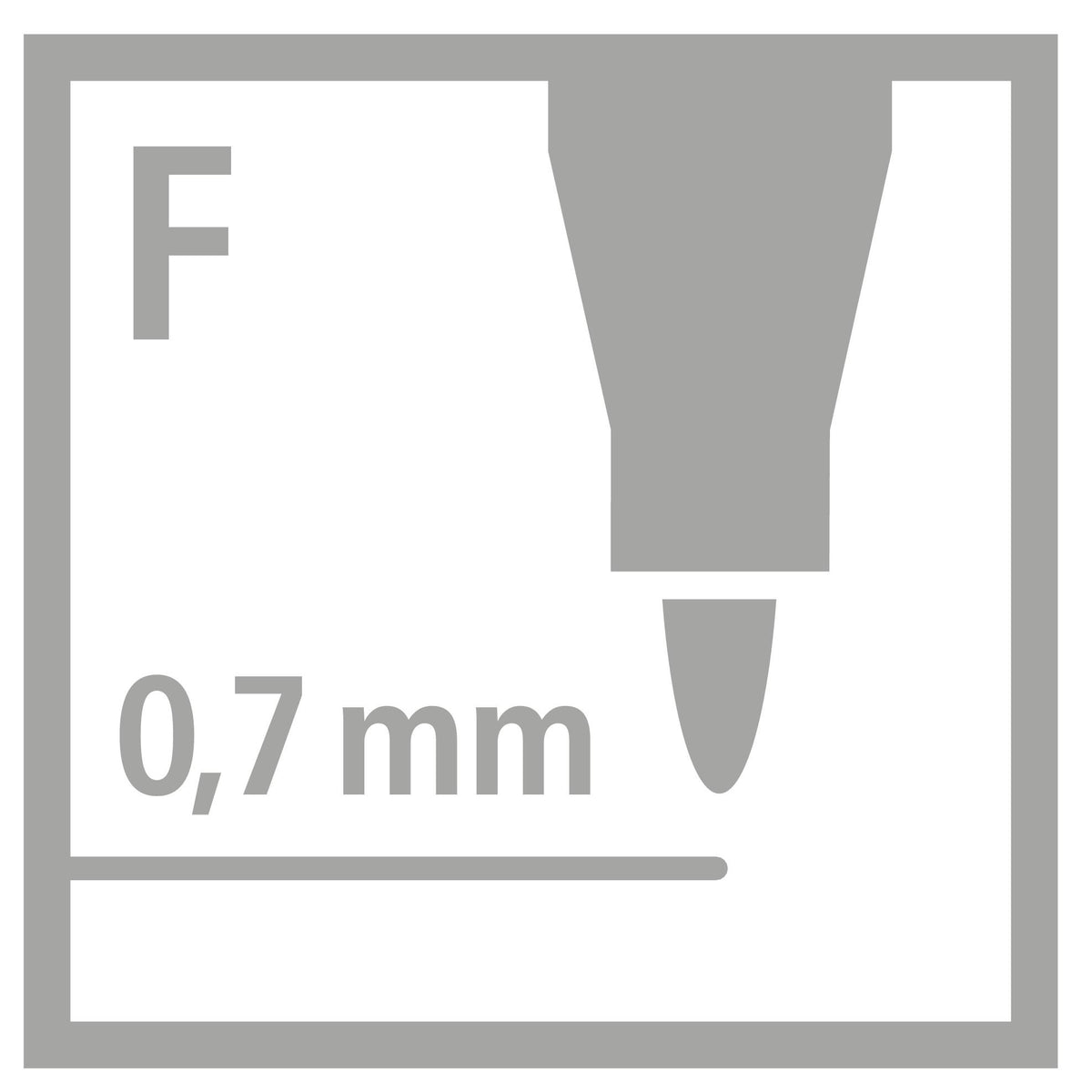 Marcatore - STABILO OHPen universal Permanente - Tratto Fine (0,7 mm) - Pack da 1 - Nero (25534194)