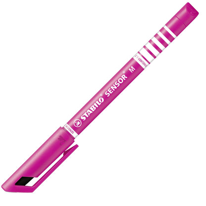 Fineliner con punta ammortizzata - STABILO SENSOR M - Tratto Medio (0,7 mm) - Rosa (25529345)