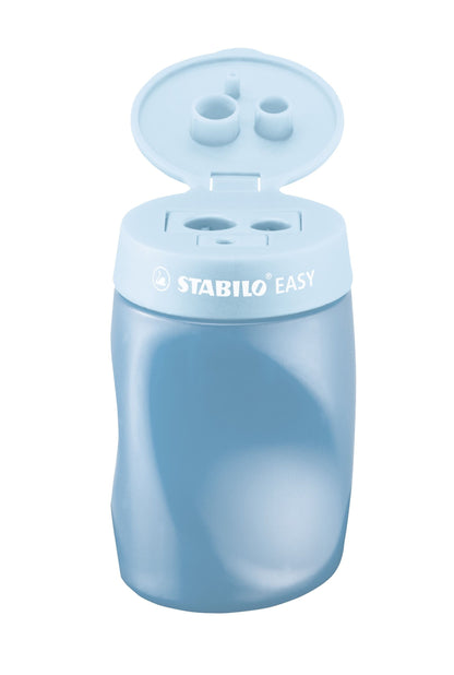 Temperamatite Ergonomico - STABILO EASYtemperino per Mancini - Azzurro (25610216)