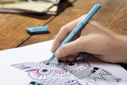 Fineliner con punta ammortizzata - STABILO SENSOR F - Tratto Fine (0,3 mm) - Verde foglia (25529317)