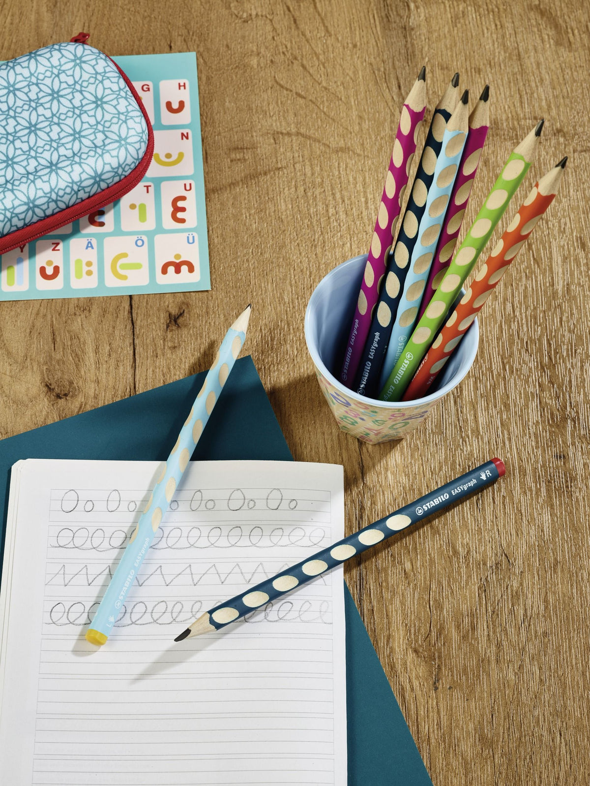 Matita Ergonomica triangolare - STABILO EASYgraph per Destrimani in Arancione - Gradazione HB (25544970)