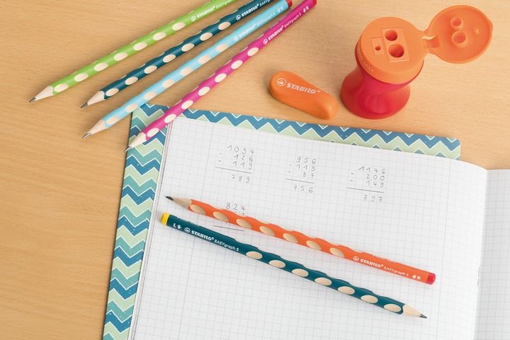 Matita Ergonomica triangolare - STABILO EASYgraph S per Destrimani in Azzurro - Gradazione HB (25545095)