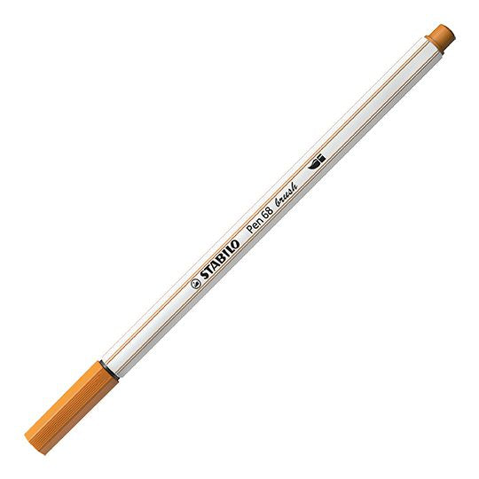 Pennarello Premium con punta a pennello - STABILO Pen 68 brush - Ocra Scuro (25576224)