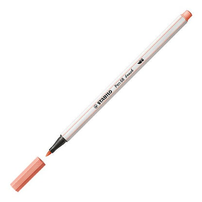 Pennarello Premium con punta a pennello - STABILO Pen 68 brush - Carnicino Chiaro (25576086)