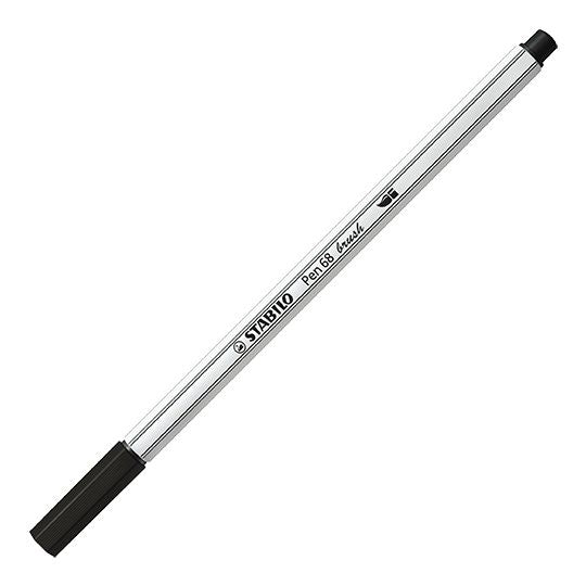 Pennarello Premium con punta a pennello - STABILO Pen 68 brush - Astuccio da 12 - con 12 colori assortiti (25575749)