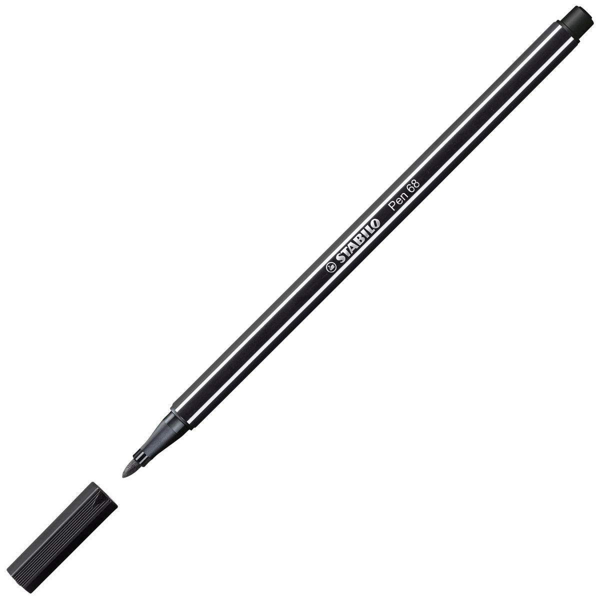 Pennarello Premium - STABILO Pen 68 - ARTY - Astuccio da 12 con appendino - 12 colori assortiti (25572739)