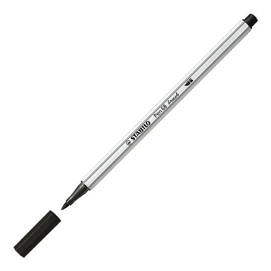 Pennarello Premium con punta a pennello - STABILO Pen 68 brush - Astuccio da 8 - con 8 colori assortiti (25575771)