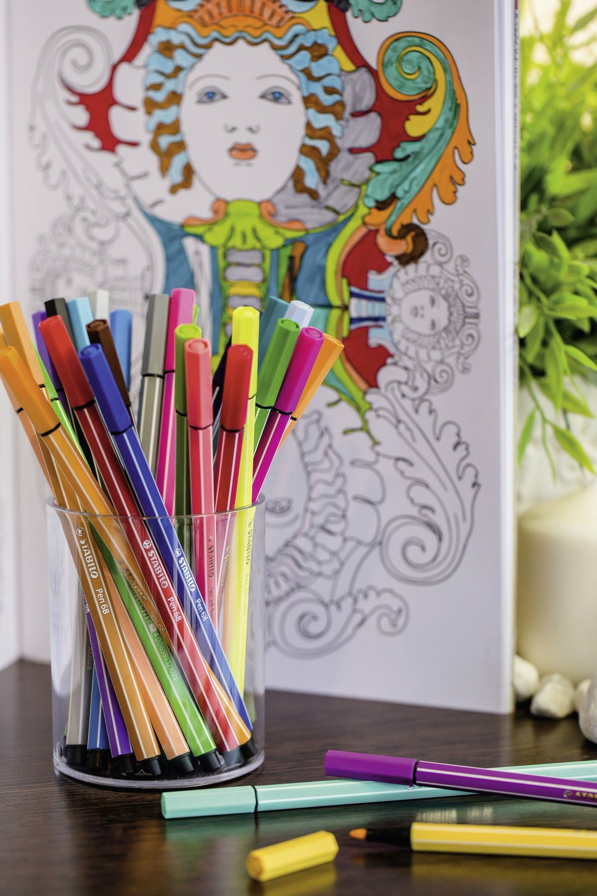 Pennarello Premium - STABILO Pen 68 - Rollerset con 25 colori assortiti - ARTY Edition (25573952)