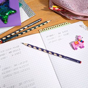 Matita Ergonomica triangolare Sottile - STABILO EASYgraph S Metallic per Destrimani in Grigio metallizzato - Gradazione HB (25545144)
