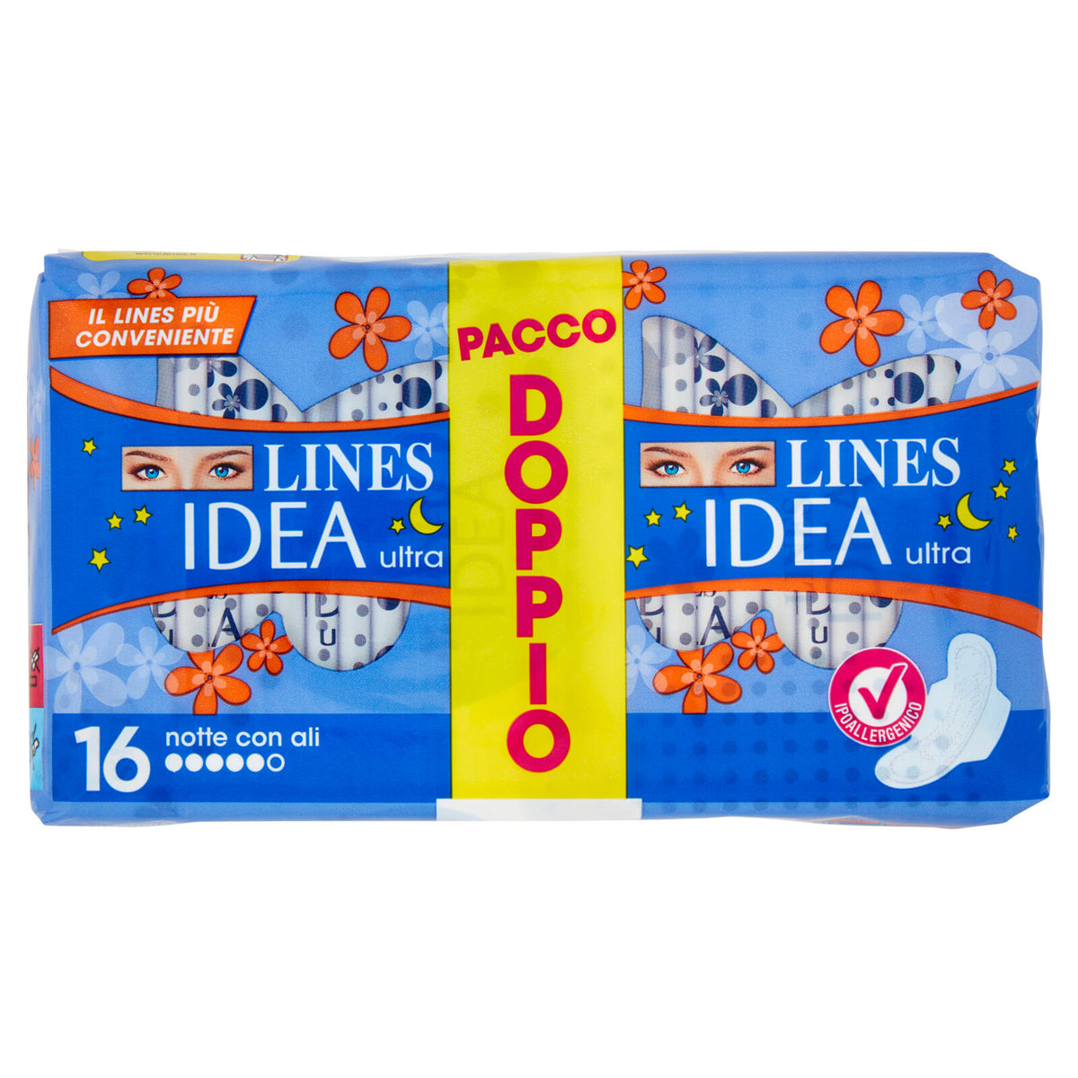 Lines Idea ultra notte con ali 16 pz (25533764)