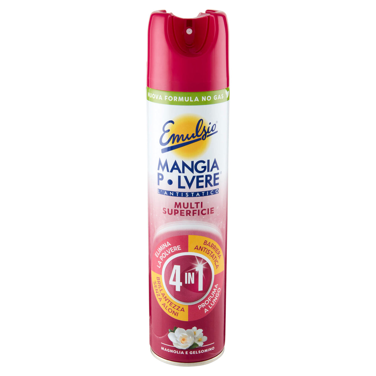 Emulsio Mangia Polvere l'Antistatico Multi Superficie 4 in 1 Magnolia e Gelsomino 300 ml (25526264)
