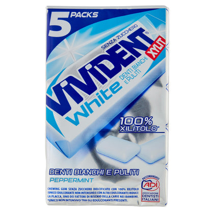 Vivident Xylit White Peppermint 5 Packs 67,5 g (25613637)